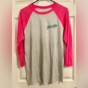 Pink Slunks Baseball Tee